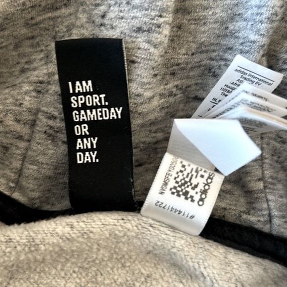 Adidas gray cowl neck hoodie - Picture 16 of 16